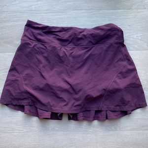 Lululemon purple tennis skirt